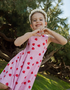 V A L E N T I N E – girls heart print dress, love theme dress, pink heart dress | Young at Hart